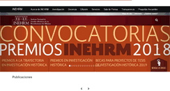 Desktop Screenshot of inehrm.gob.mx